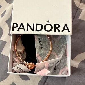 Pandora Rose Gold Charm Bracelet